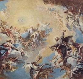 Carlo Innocenzo Carlone The Glorification of St Felix and St Adauctus. Germany oil painting art